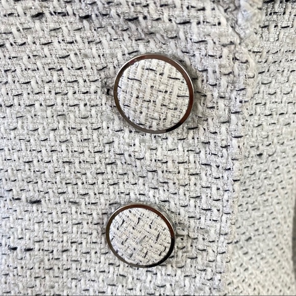 WHBM Tweed Blazer Size 6 Cropped Career Jacket - Picture 4 of 9